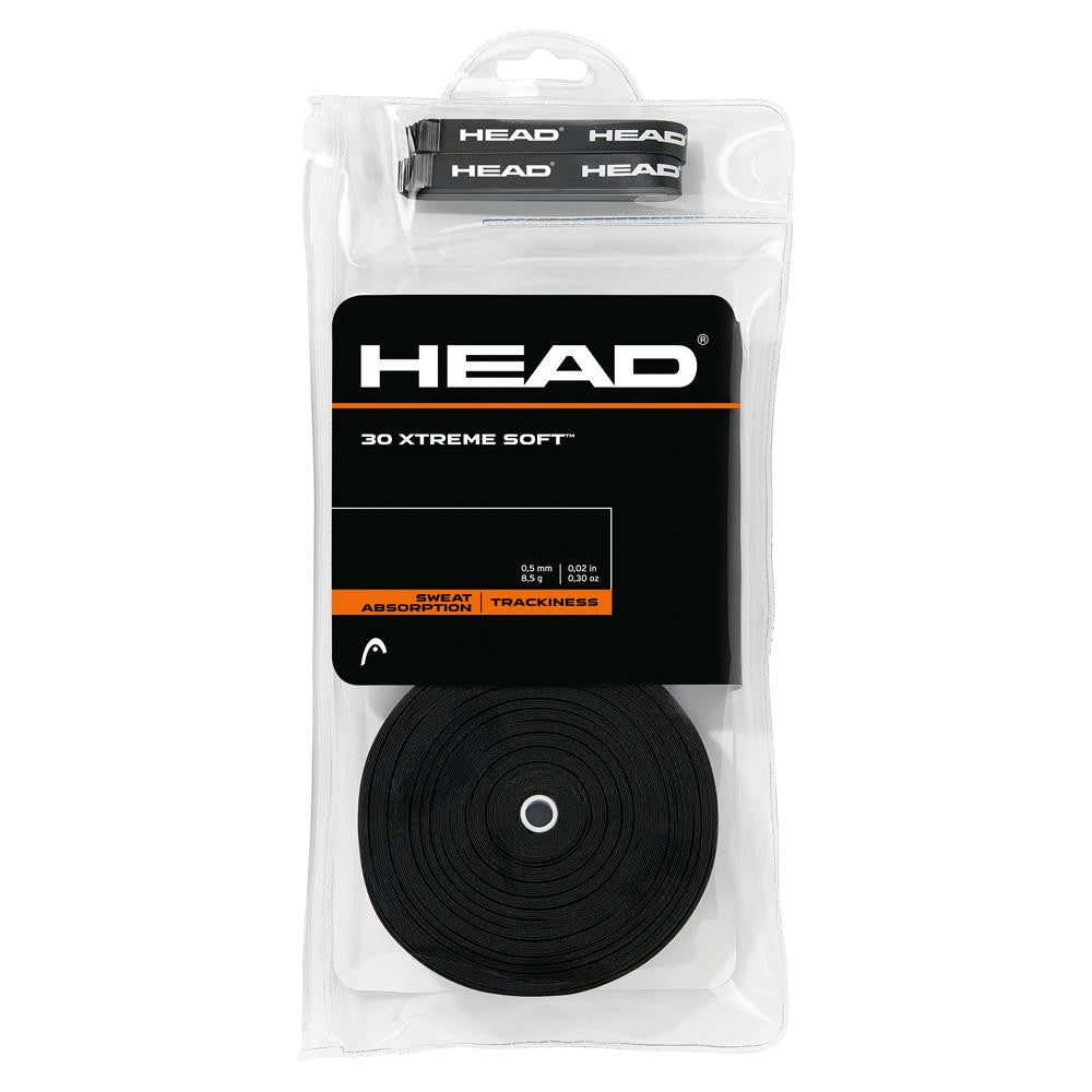 Head Xtreme Soft Overgrip - 30 Pack - Black
