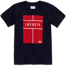 Lacoste Boys Court T-Shirt - Navy/Red