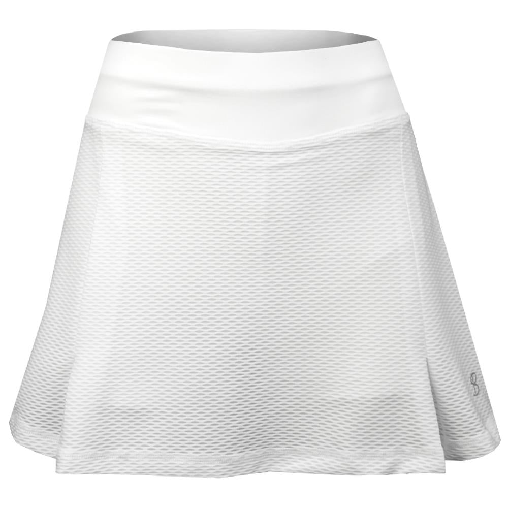 Sofibella Women's Air Flow 13" Skirt - White