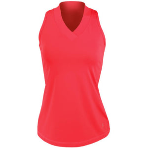 Sofibella Women's UV Colors Athletic Racerback Tank - Berry Red