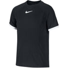 Nike Boys Nikecourt Dry Fit Short Sleeve - Black