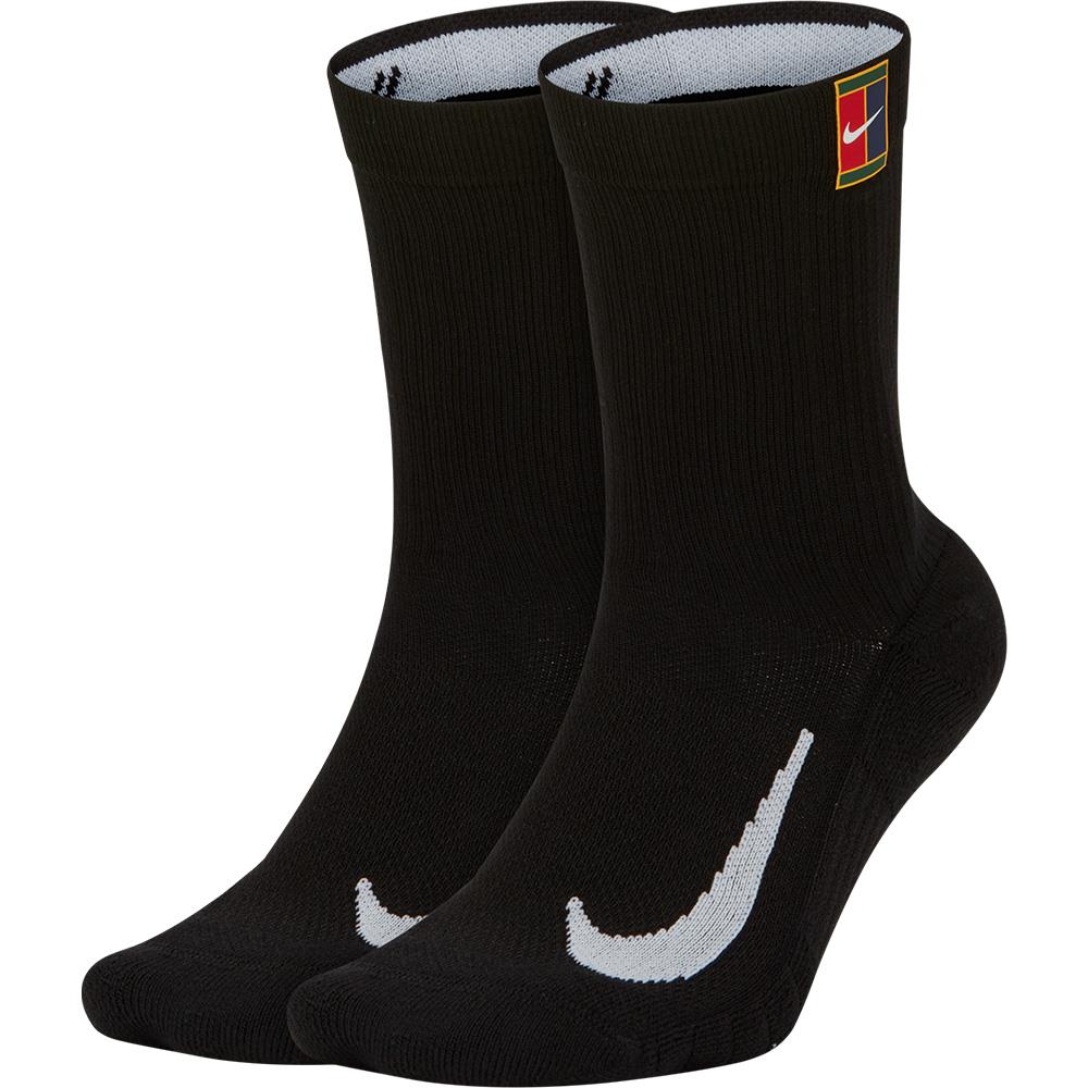 Nike Multiplier Cushioned Crew 2 Pack Socks - Black
