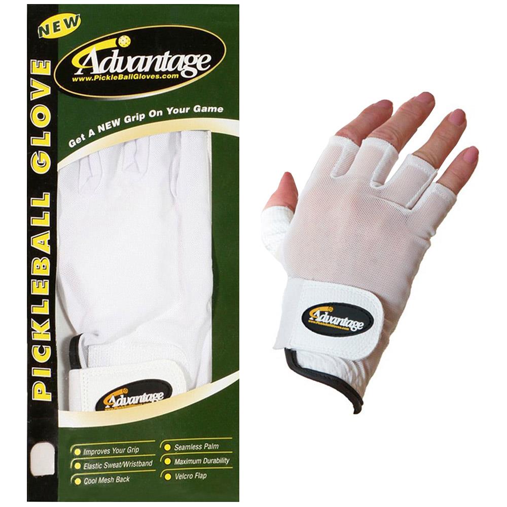 Advantage Pickleball Unisex Half Finger Left Hand Glove Small