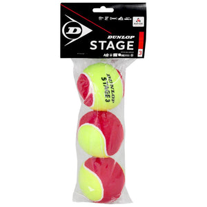 Dunlop Stage 3 Red - 3 Pack