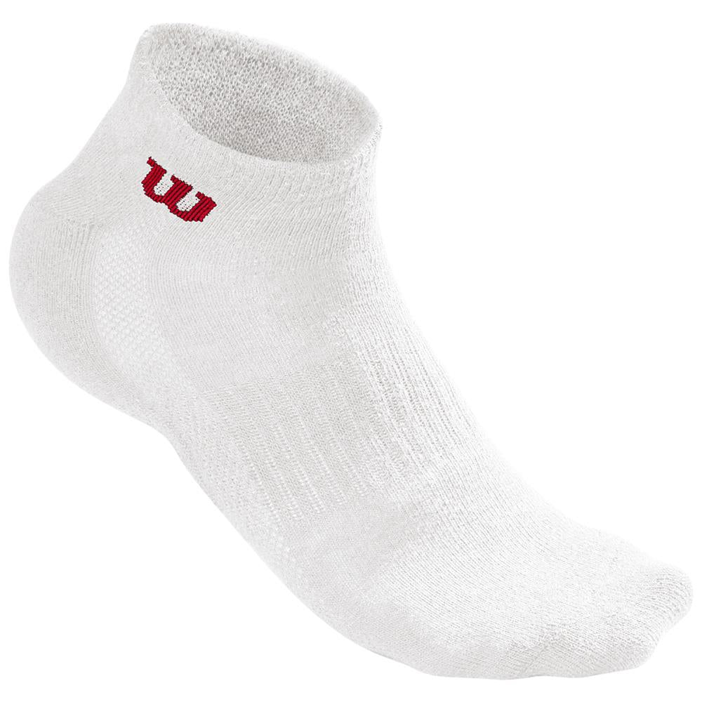 Wilson Men's Quarter 3 Pack Socks - White