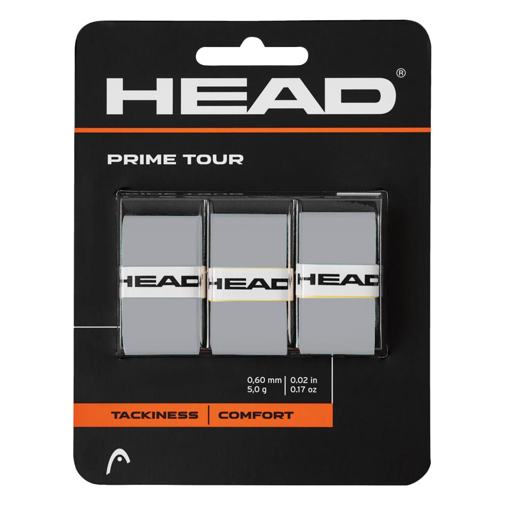 Head Prime Tour Overgrip - 3 Pack - Grey