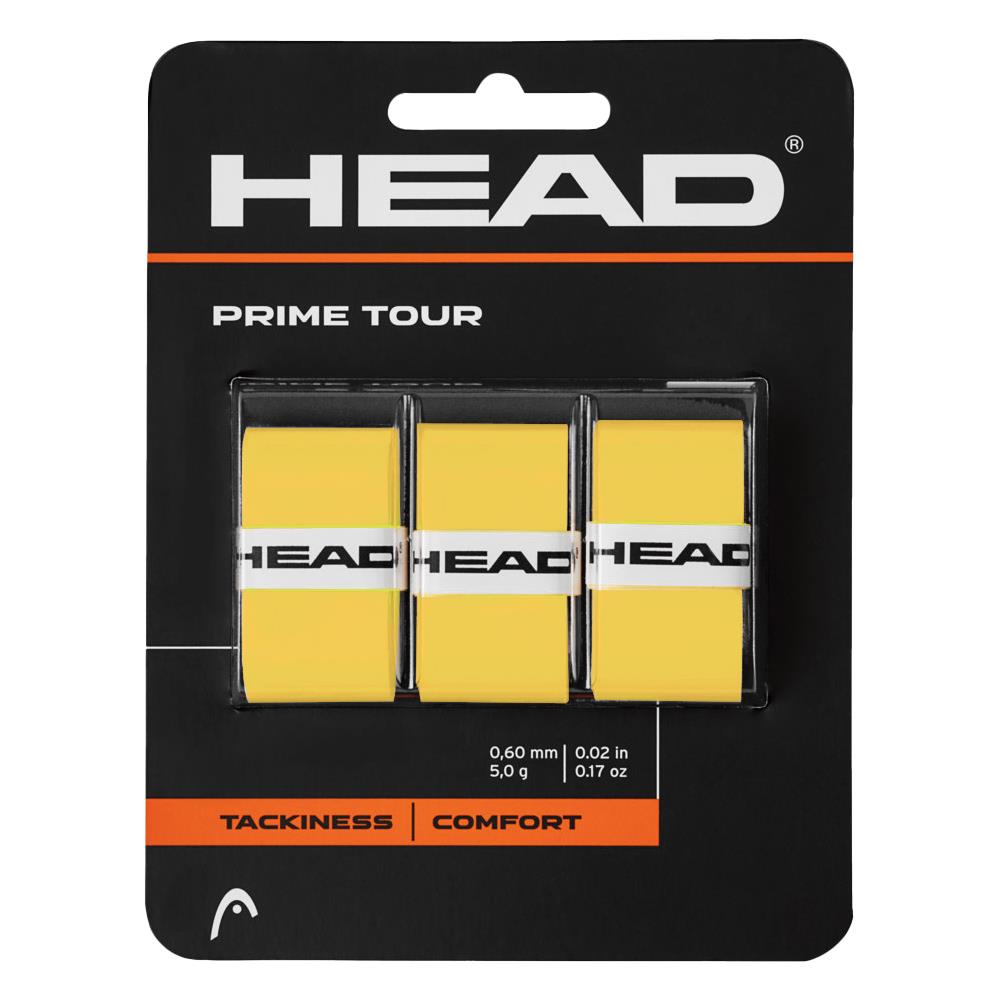 Head Prime Tour Overgrip - 3 Pack - Yellow