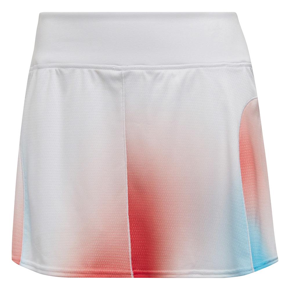 adidas Women's Melbourne Match Skirt - White/Vivid Red