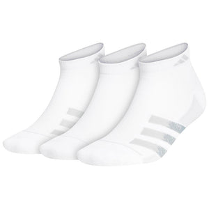 adidas Men's Superlight Low Cut 3 Pack Socks - White