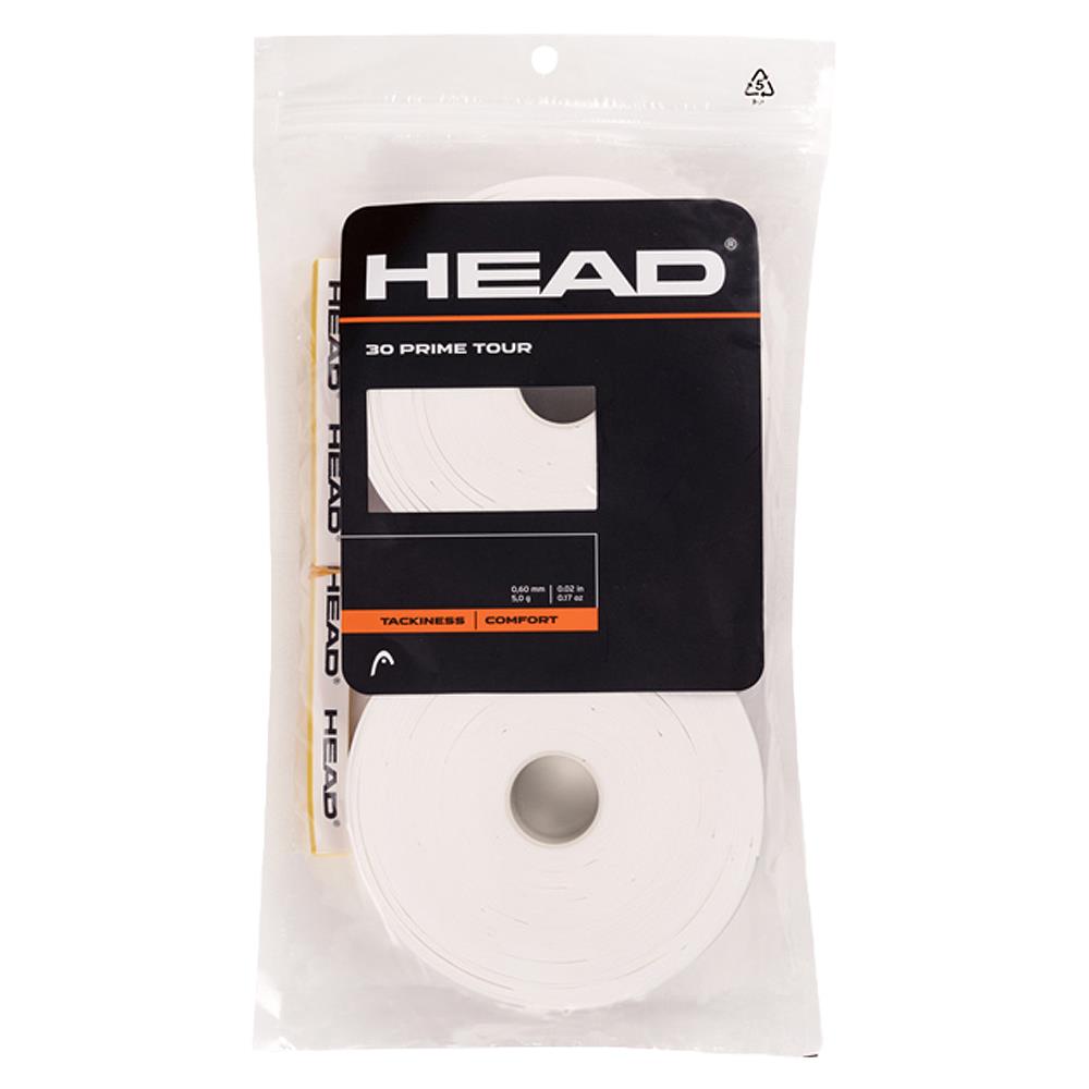 Head Prime Tour Overgrip - 30 Pack - White