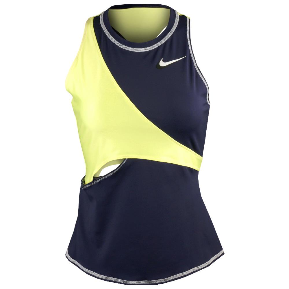 Nike Women's Slam Paris Tank - Obsidian/Light Citron – Merchant of Tennis