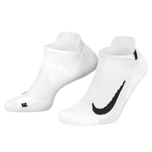 Nike Multiplier 2 Pack No-Show Socks - White/Black
