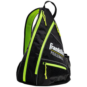 Franklin Pickleball Sling Bag - Black/Optic Yellow