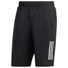 adidas Men's Club 3 Stripe 7" Short - Black