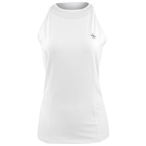 Penguin Women's Illusion Mesh Back Tank - Bright White